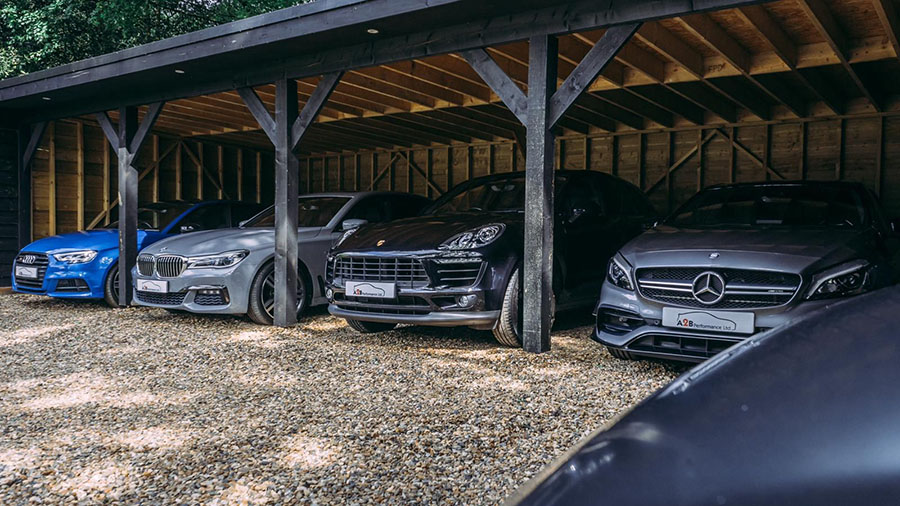 Finance contract in car dealership